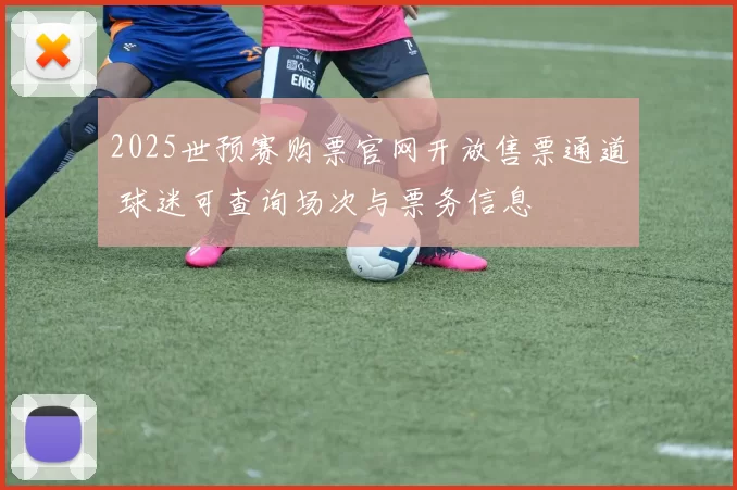 2025世预赛购票官网开放售票通道 球迷可查询场次与票务信息